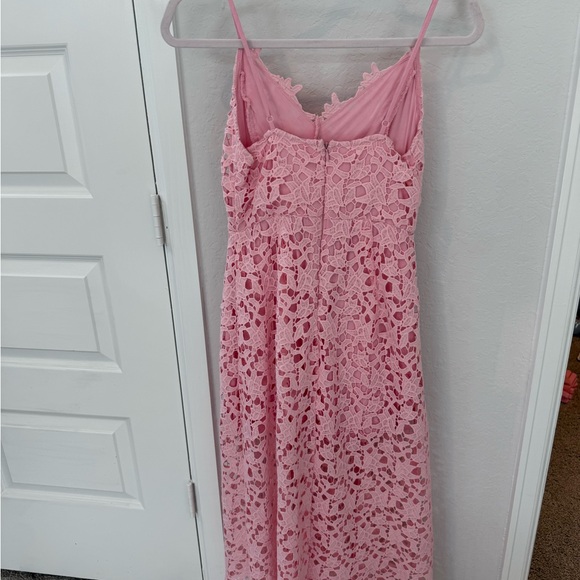 Astr Pink Crochet Detail Dress - Picture 2 of 3